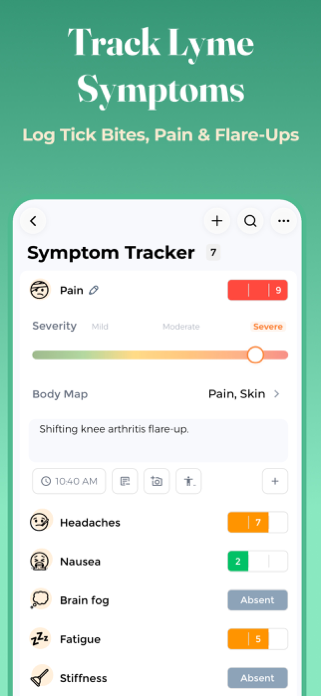 Lyme Disease Tracker Screenshot 2 of 10