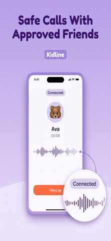 Kidline - Kid Safe Calling iPhone screenshot