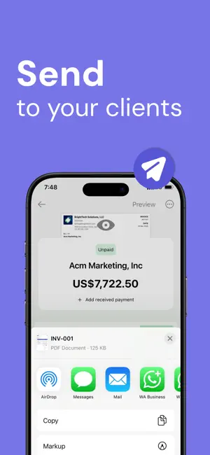 Estimate & Invoice Maker App screenshot 2