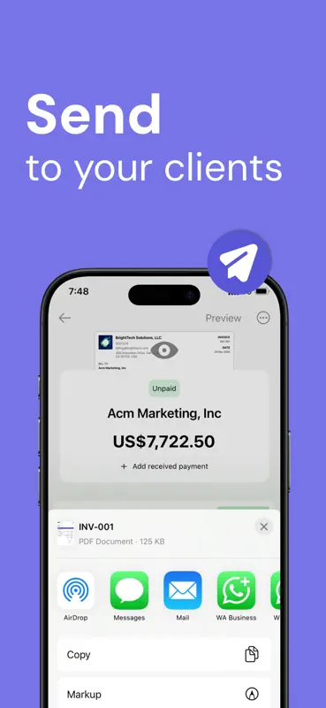 Estimate & Invoice Maker App screenshot 2 of 5