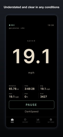 DarkSpeed: Bike Speedometer Screenshot 4 of 8
