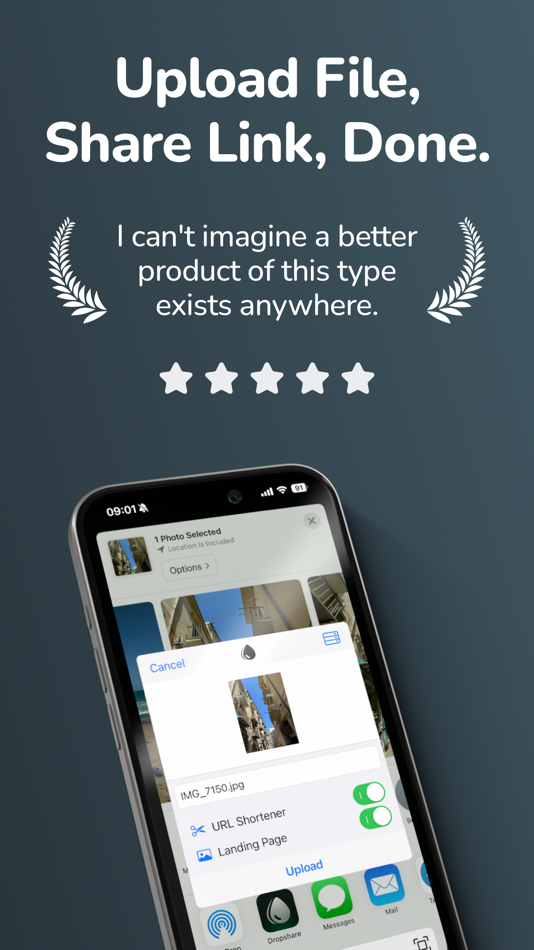 #1. Dropshare - File Sharing Tool (iOS) Podle: Timo Josten