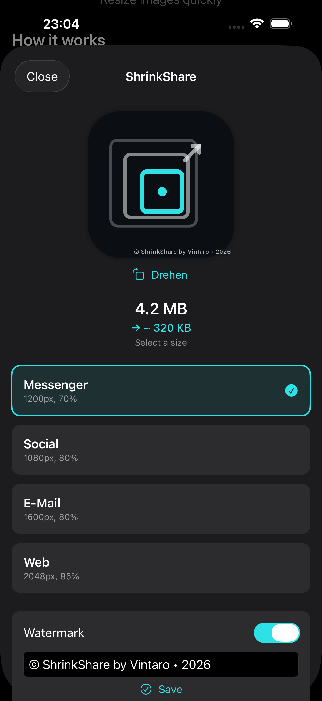 ShrinkShare by Vintaro screenshot 5