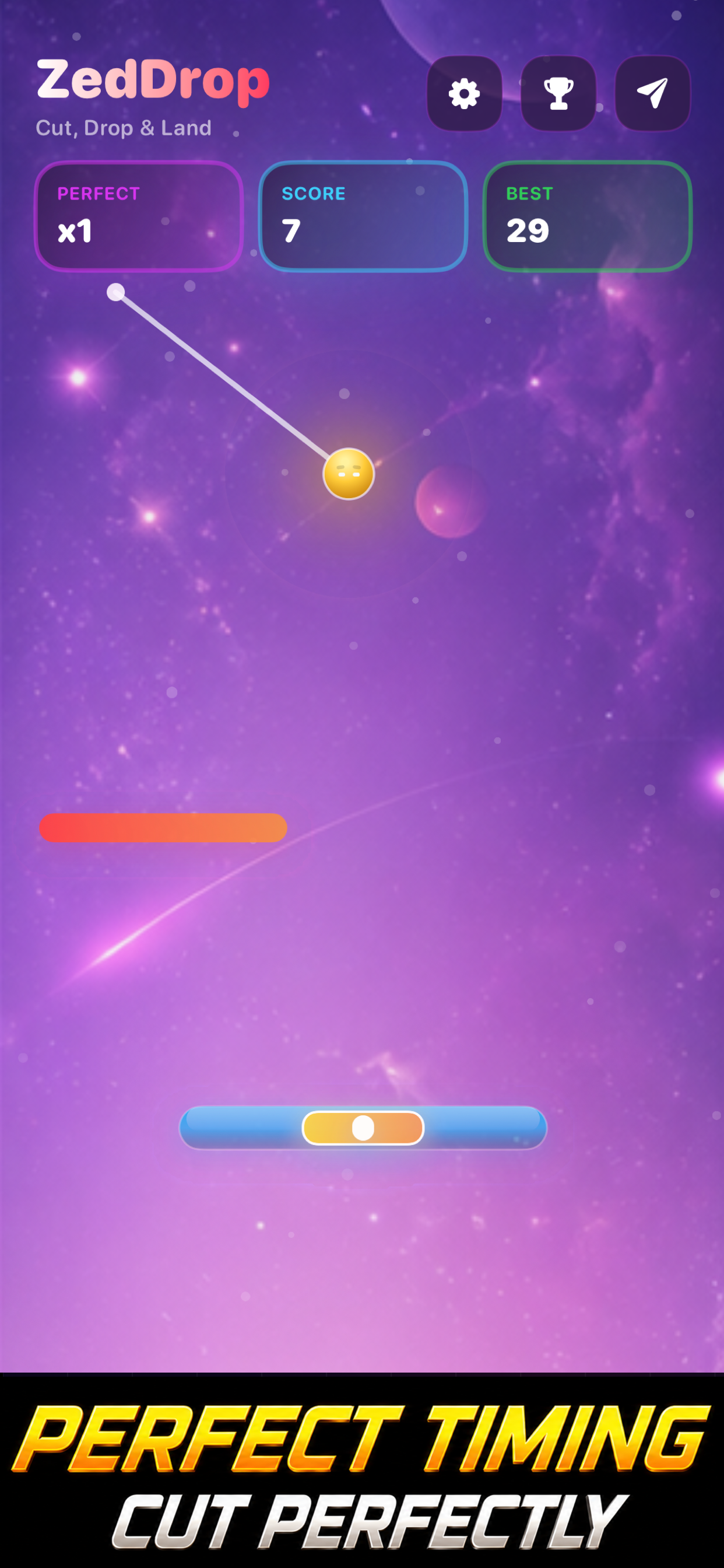 ZedDrop: Cut, Drop & Land
