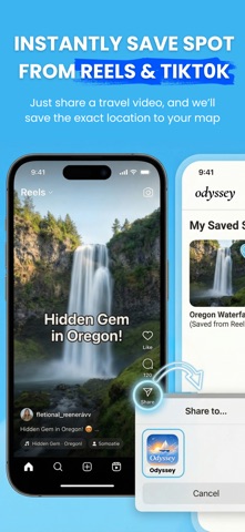 Odyssey : Save Spots Plan Trip Screenshot 1 of 5