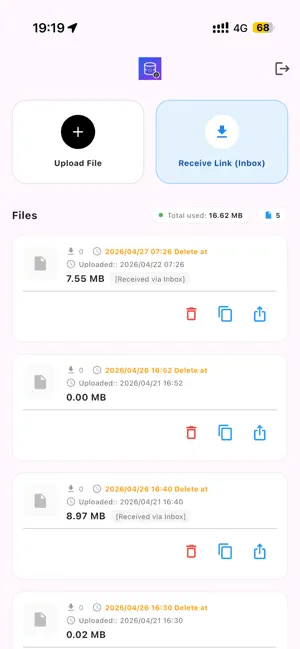 Encrypted Temp Storage screenshot 1