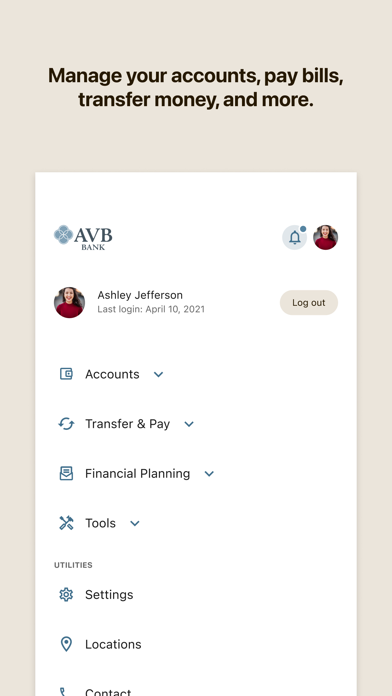 AVB Bank iPhone screenshot 4 - Finance app