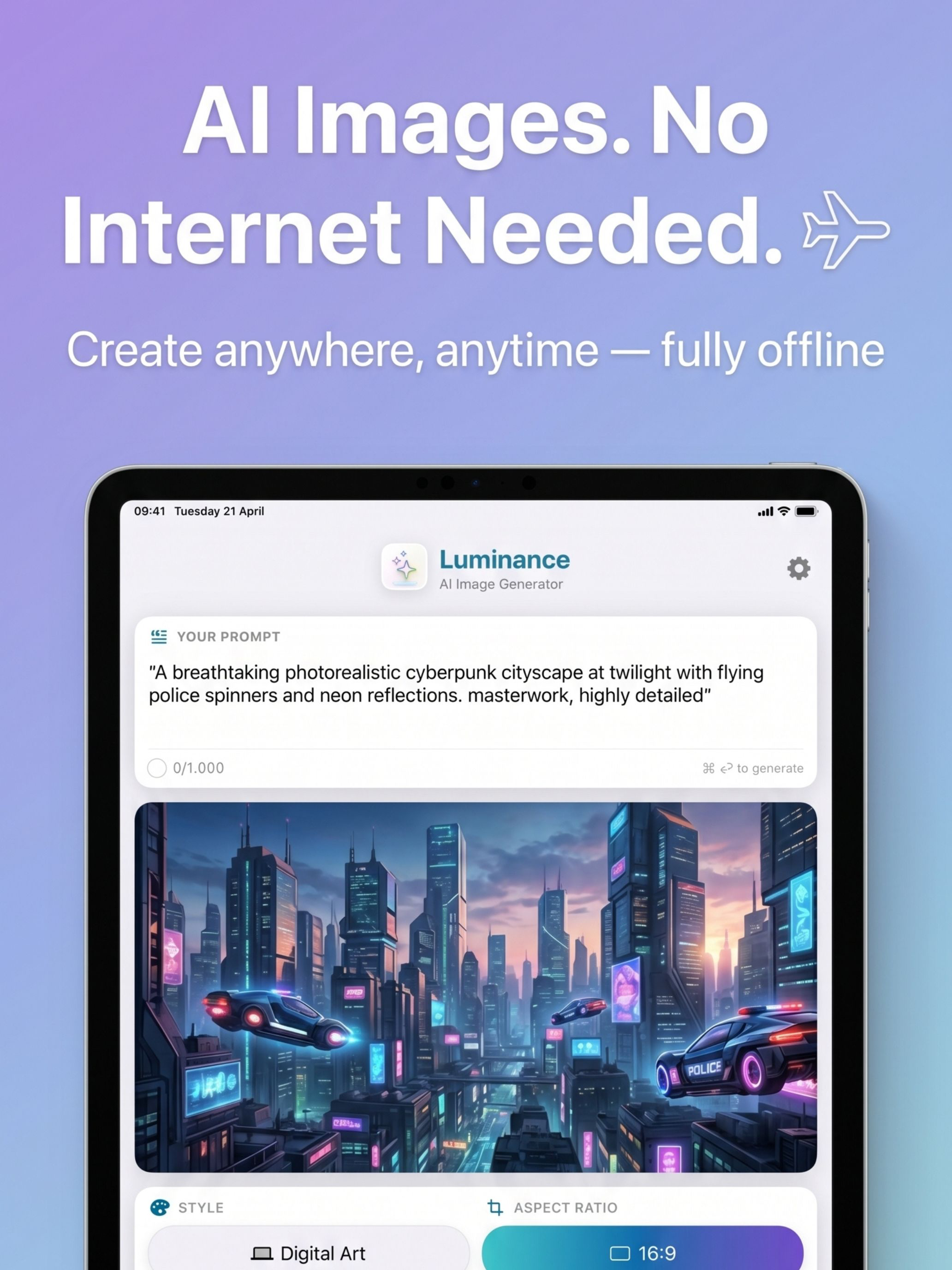Luminance AI Image Gen Offline