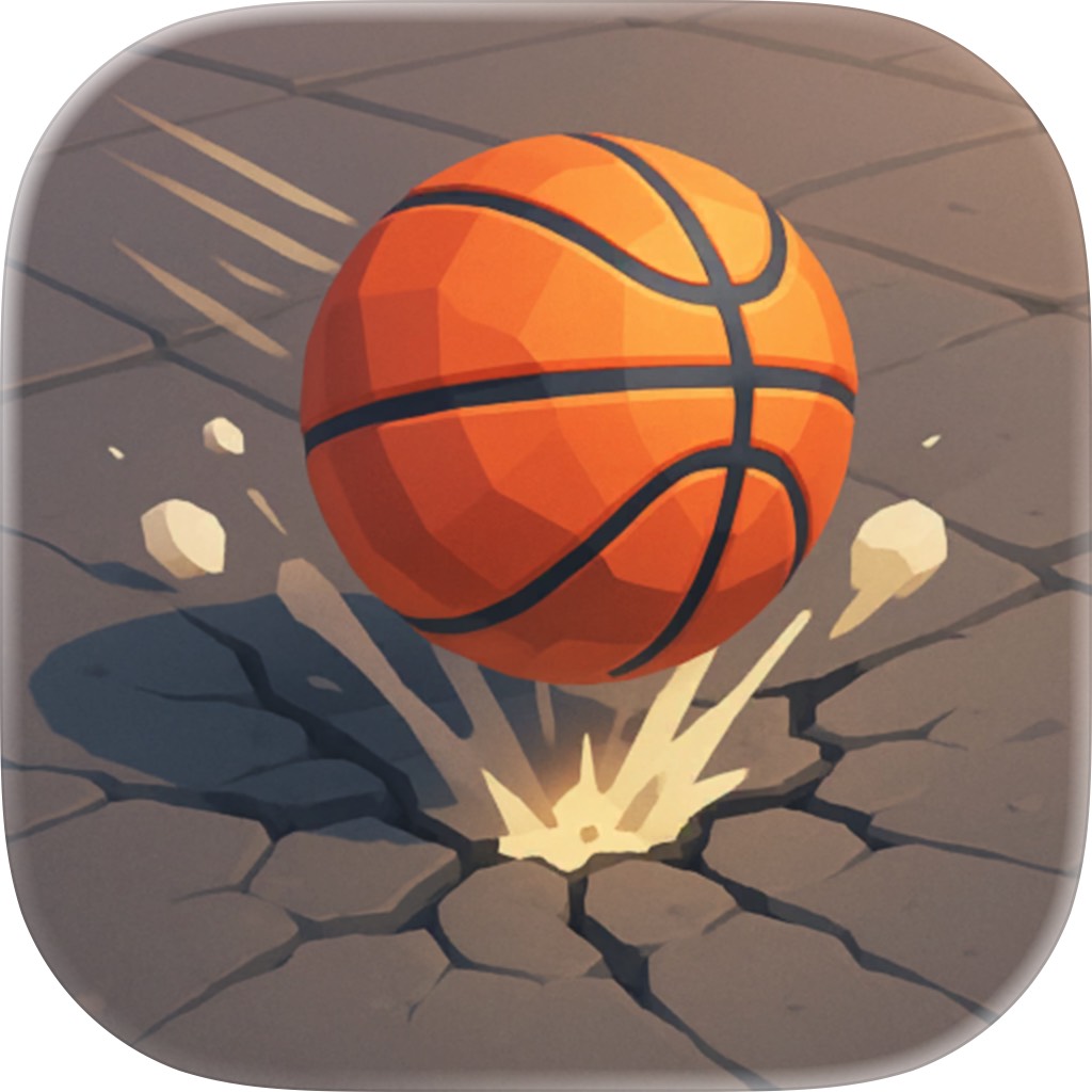 Apple App Store cover for Bounce Dunk - basketball game