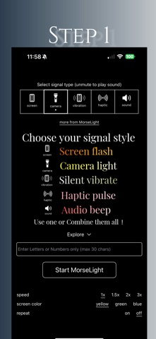 MorseLight Pro screenshot