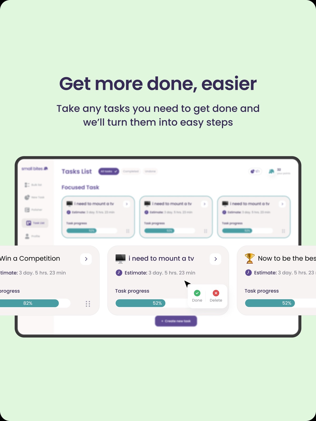 Small Bites - Make Tasks Easy ipad screenshot 2