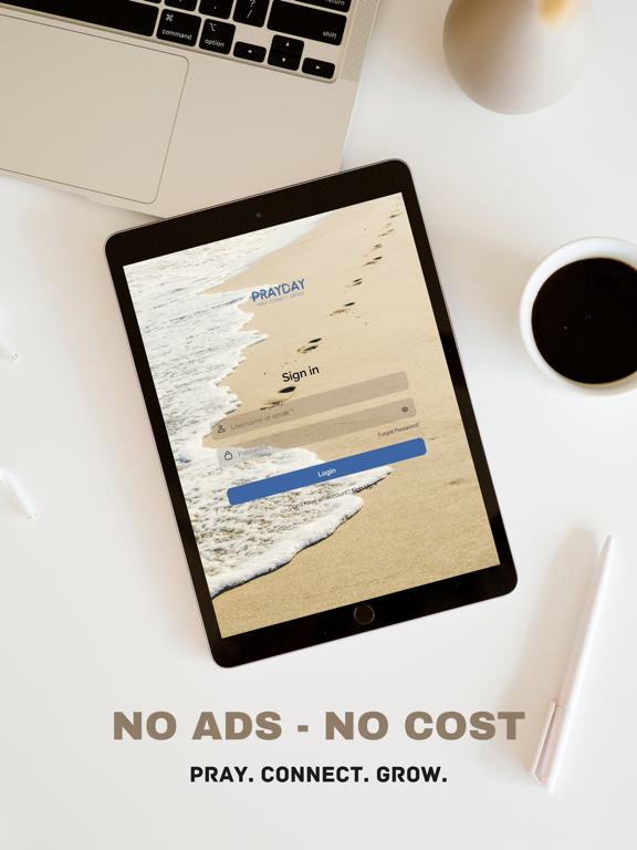 PrayDay.co iPad screenshot 1 - Social Networking app