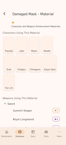Materialog for Genshin Impact Screenshot 4 of 6