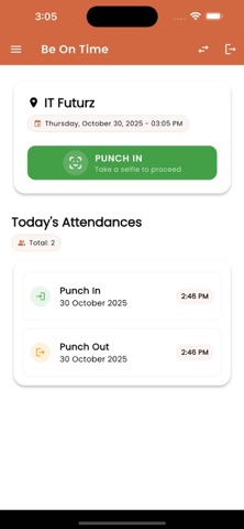 ITF Be On Time. Screenshot 2 of 5