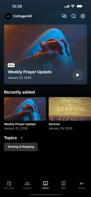 Cottage Hill Church MA screenshot 3