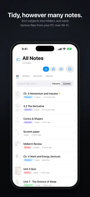 UnivNote: Lag-Free Note Taking screenshot 2