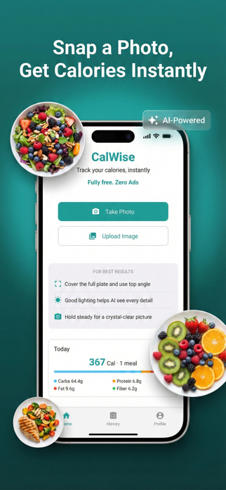 CalWise - AI Calorie Tracker Screenshot 1 of 3