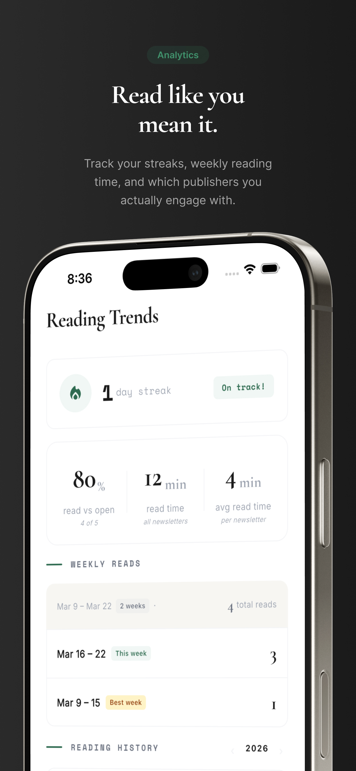 Letters - newsletter reader screenshot 3