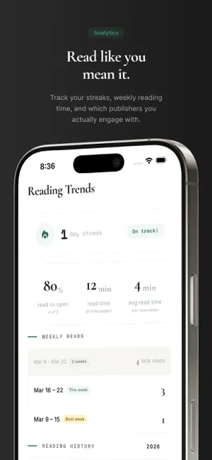 Letters - newsletter reader screenshot 3