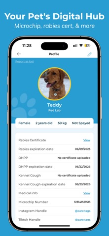 CareTags Pet Wallet screenshot