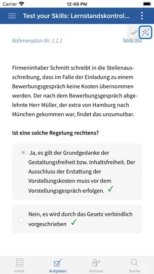 Screenshot von IHK Lernen Mobil auf dem iPhone 8