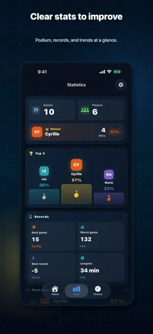Skyjo Score Keeper & Stats screenshot 3