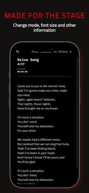 Setlistory Lyrics screenshot 3