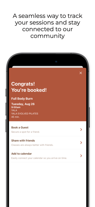YALA EVOLVED PILATES Screenshot 2 of 4