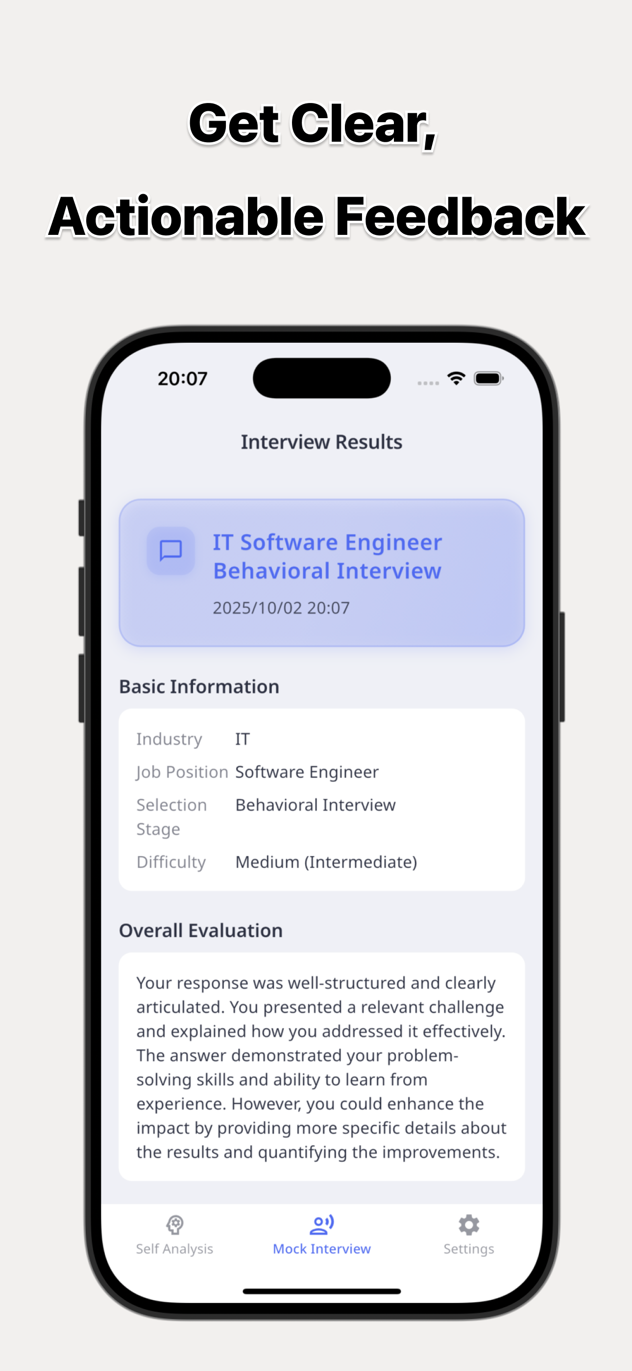 Mock Interview AI: SelfFocus