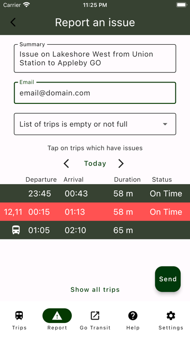 Go Rider - Train Schedules Screenshot