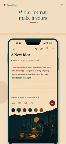 Fobble Notes iPhone screenshot