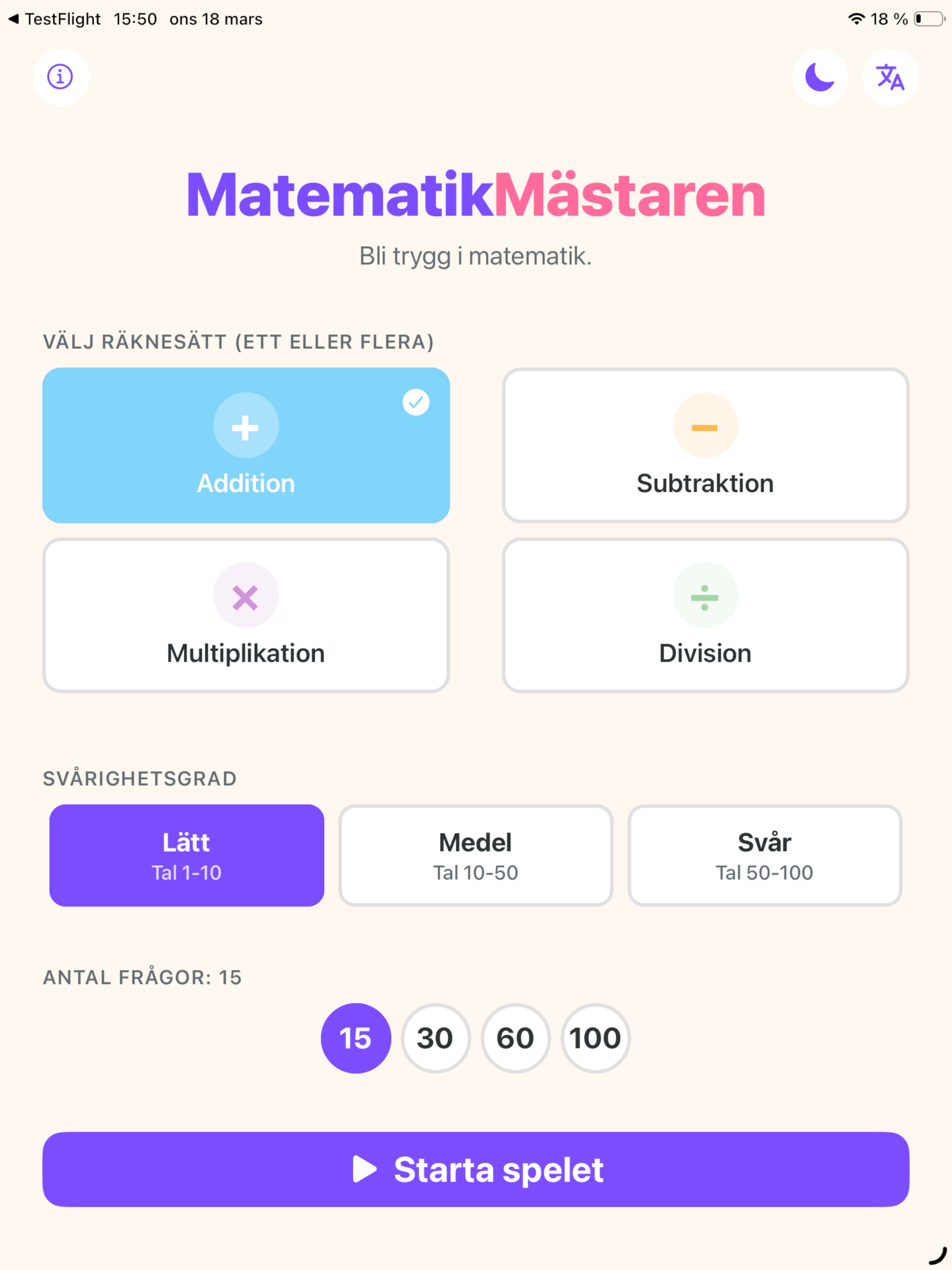 Master of mathemetics