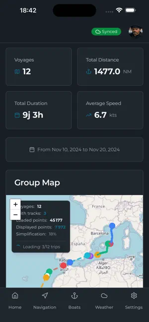 EkyNavy - Sailing Logbook screenshot 1