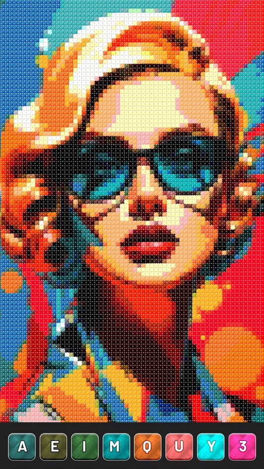 #3. Cross Stitch: Pixel Art (iOS) 由: 尚辉 曾