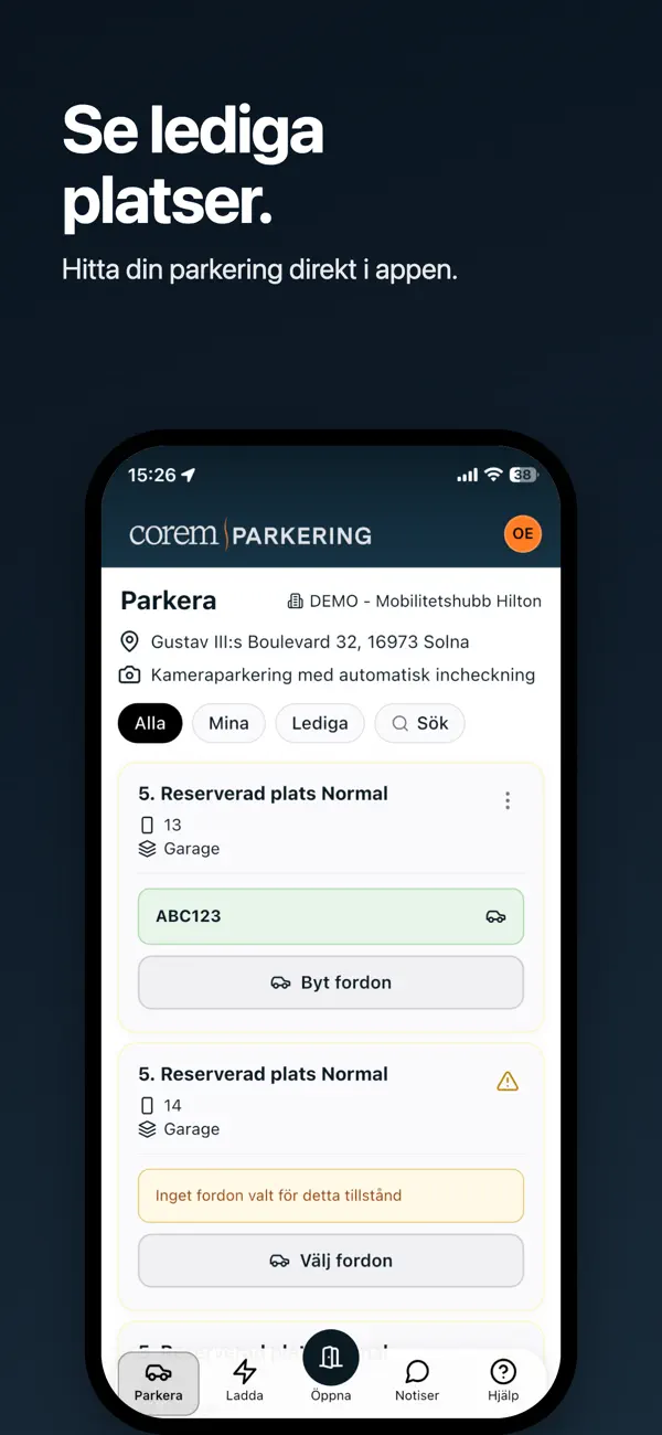 Screenshot #1 pour Corem Parkering