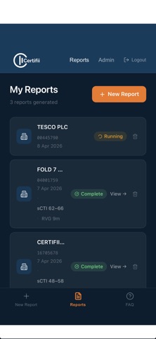 Certifii sCTI screenshot