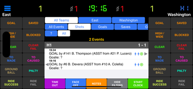 Lacrosse Scorebook+ Screenshot 2 of 5