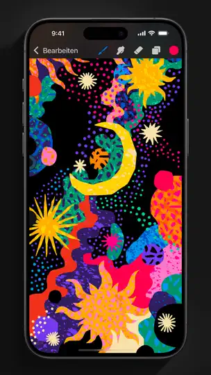 Screenshot von Procreate Pocket auf dem iPhone 1