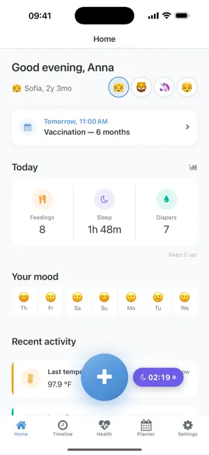 Bably — Baby & Newborn Tracker screenshot 1