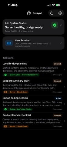 RelayAI Bridge screenshot