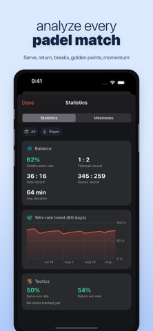 Padel Score Tracker & Stats Screenshot 4 of 10