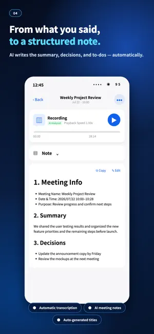 VoiceMemoAI: AI Note Taker screenshot 4