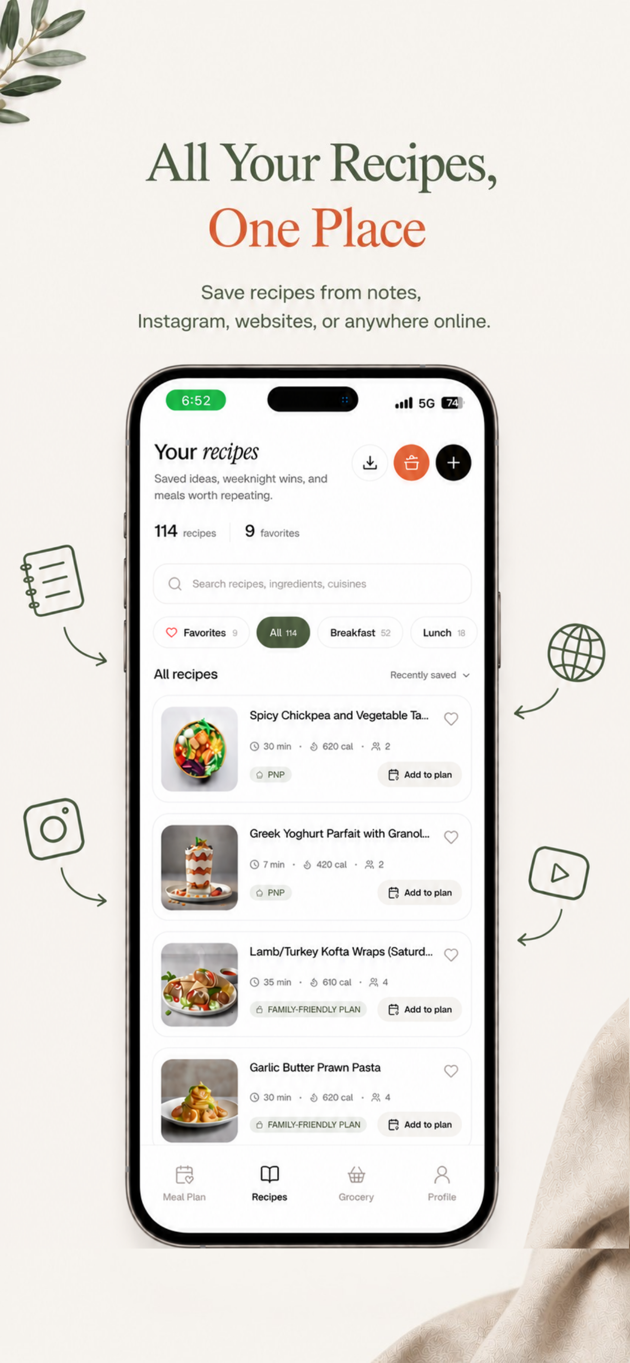 PlanNplate : Meals & Grocery screenshot 4