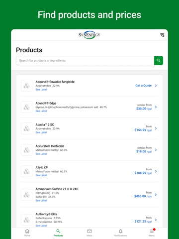SynEnergy Connect iPad screenshot