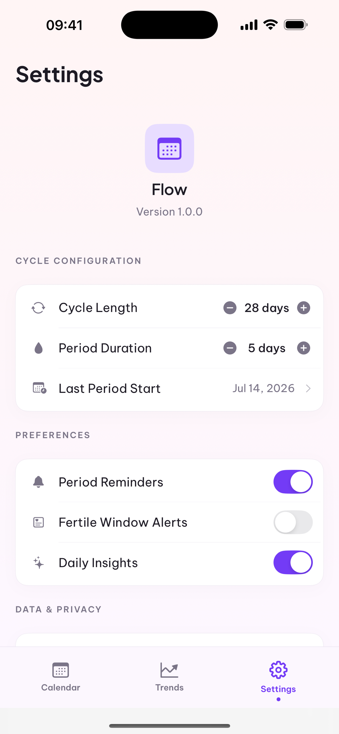 Flow - Period Tracker screenshot 3