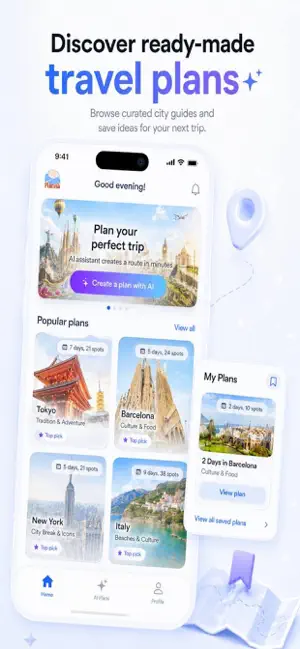 Planvia: AI Trips screenshot 1