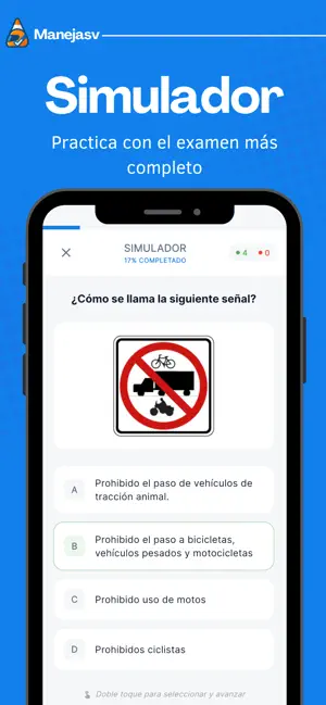 Examen de Manejo El Salvador screenshot 2