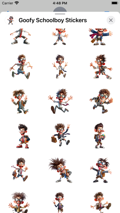 Screenshot #2 pour Goofy Schoolboy Stickers