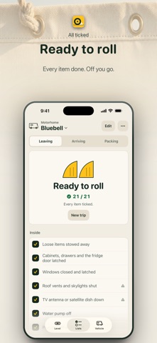 Chocka: RV Leveling Checklist のスクリーンショット