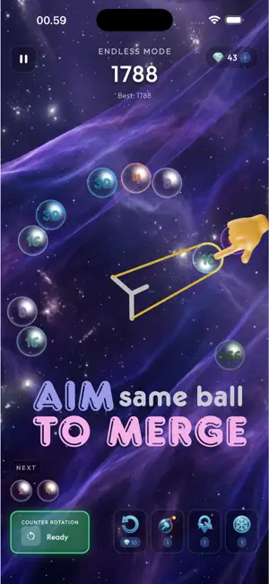 2048 in Orbit: Jelly Slingshot screenshot 3